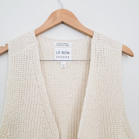 Le Bon Shoppe Granny Cotton Sweater Vest XS/S - Picture 4 of 6